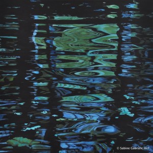 BALINESE MIRROR WORLD, 2011 Acrylic on Canvas, 40x40"