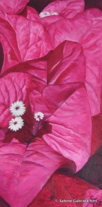 BOUGAINVILLEA, 2005 Arcylic on Canvas, 36x18"