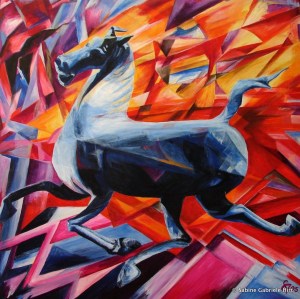 FENGHANA HORSE, 2005, Acrylic on canvas, 40x40